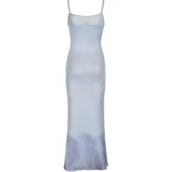 Dresses & Rompers*Boogzel Clothing Mermaid Skeleton Print Dress Blue