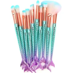Other*Boogzel Clothing Mermaid Tale Makeup Brush Set Green