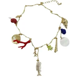 Necklaces & Chokers*Boogzel Clothing Mermaidcore Aesthetic Pendant Necklace Multi