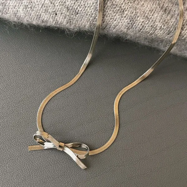 Necklaces & Chokers*Boogzel Clothing Metal Bow Choker Necklace