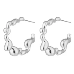 Earrings*Boogzel Clothing Metal Drops Hoop Earrings
