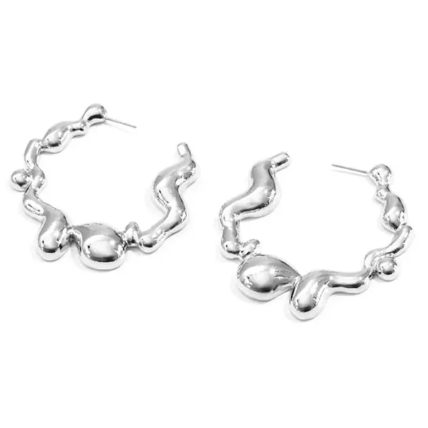 Earrings*Boogzel Clothing Metal Drops Hoop Earrings