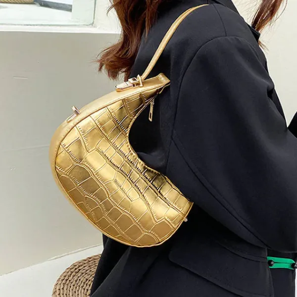 Bags & Purses*Boogzel Clothing Metallic Aesthetic Hobo Bag