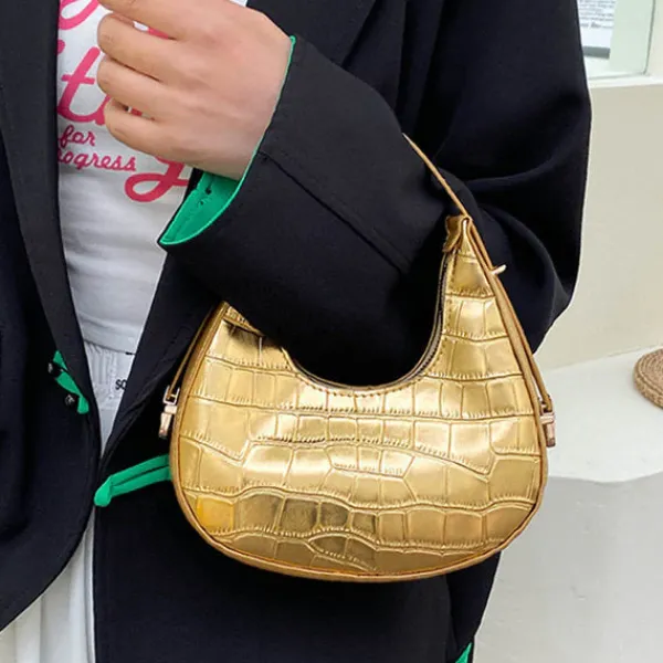 Bags & Purses*Boogzel Clothing Metallic Aesthetic Hobo Bag
