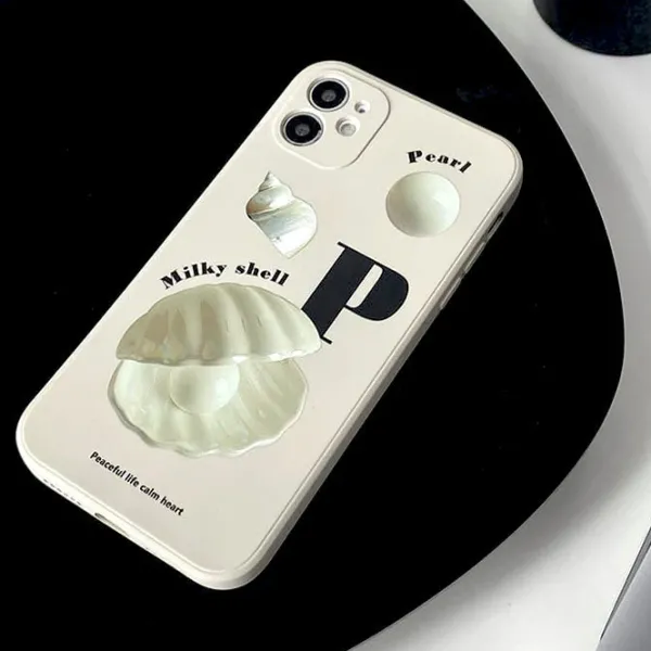 Iphone Cases*Boogzel Clothing Milky Shell iPhone Case White