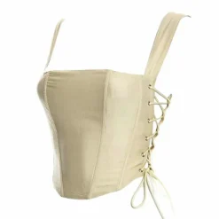 Corset Tops|Crop Tops*Boogzel Clothing Minimalist Aesthetic Corset Top Beige