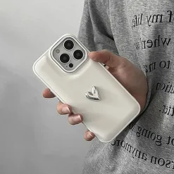 Iphone Cases*Boogzel Clothing Minimalist Aesthetic Heart iPhone Case White
