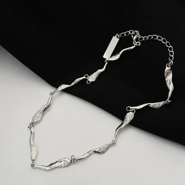 Necklaces & Chokers*Boogzel Clothing Minimalist Aesthetic Necklace Silver