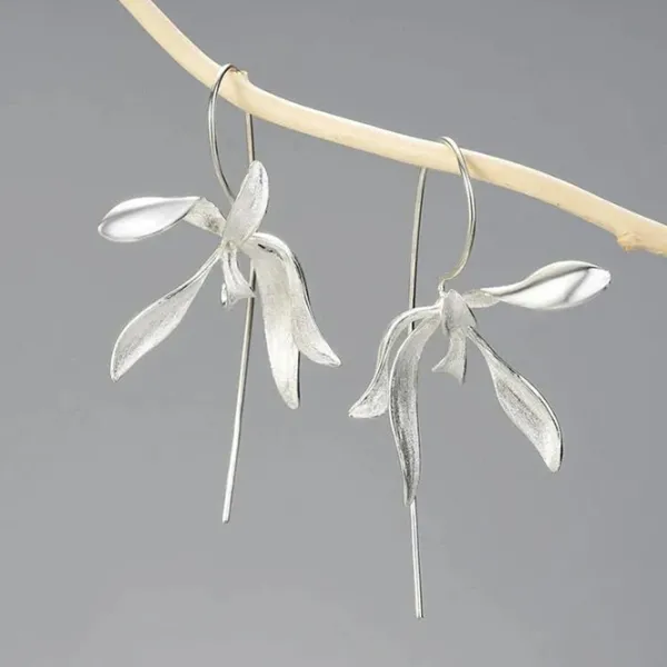Earrings*Boogzel Clothing Minimalist Aesthetic Orchid Earrings