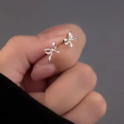 Earrings*Boogzel Clothing Minimalist Bow Stud Earrings