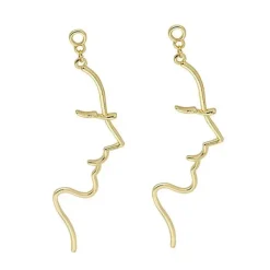 Earrings*Boogzel Clothing Minimalist Face Outline Earrings