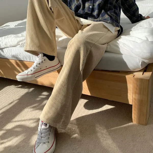 Pants & Trousers*Boogzel Clothing Minimalist Outfit Cord Pants