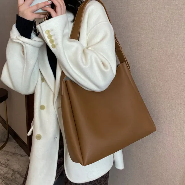 Bags & Purses*Boogzel Clothing Minimalist Vegan Leather Tote Bag