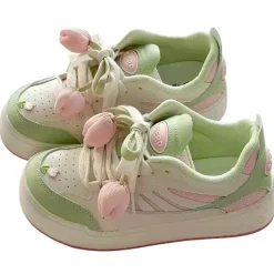 Mad|Aesthetic Sneakers*Boogzel Clothing Mint Tulip Sneakers Green