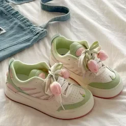 Mad|Aesthetic Sneakers*Boogzel Clothing Mint Tulip Sneakers Green