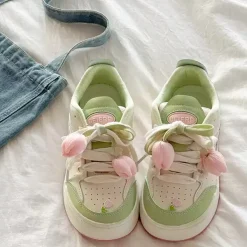 Mad|Aesthetic Sneakers*Boogzel Clothing Mint Tulip Sneakers Green