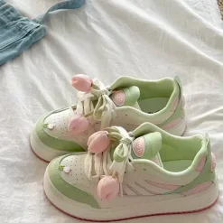Mad|Aesthetic Sneakers*Boogzel Clothing Mint Tulip Sneakers Green