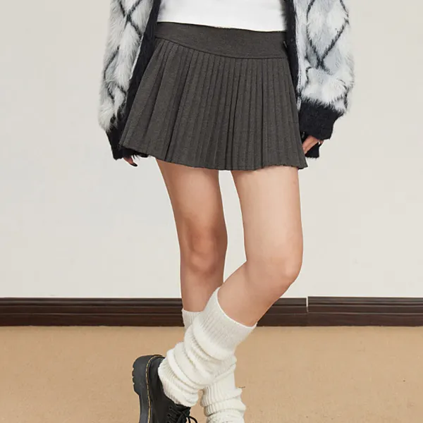Skirts*Boogzel Clothing Missed Calls Pleated Skirt