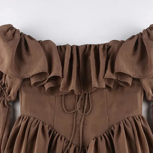 Dresses & Rompers*Boogzel Clothing Mocha Mini Dress Brown