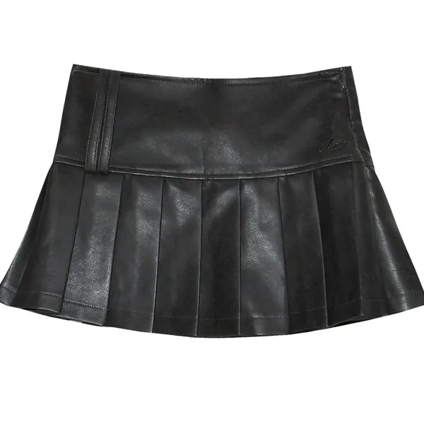 Skirts*Boogzel Clothing Model Behavior Leather Skirt