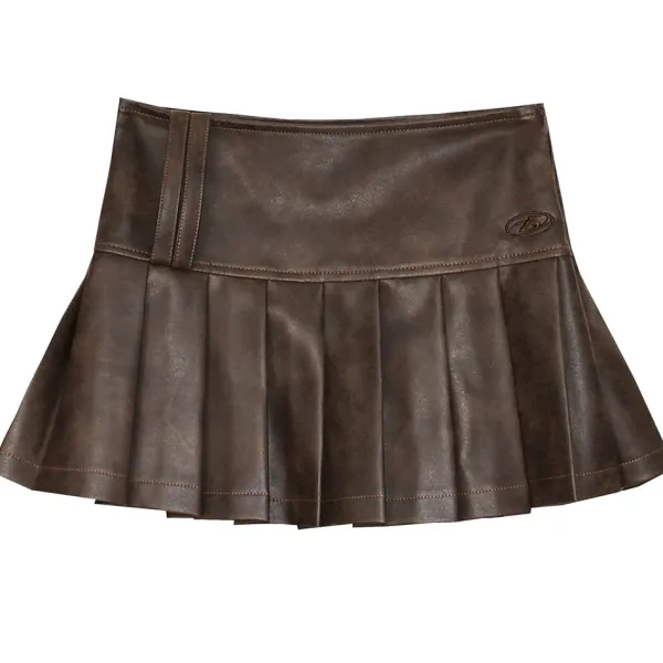 Skirts*Boogzel Clothing Model Behavior Leather Skirt