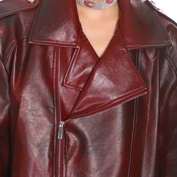 Coats & Jackets*Boogzel Clothing Model Behavior 90s Style Moto Jacket Red