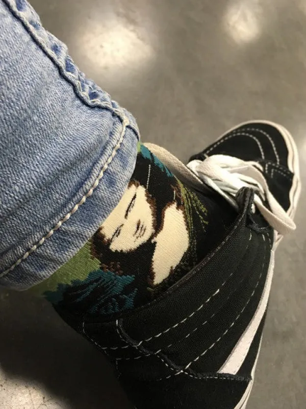 Socks*Boogzel Clothing Mona Lisa Da Vinci Socks Multicolor