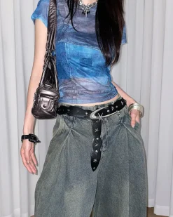 Belts & Chains*Boogzel Clothing Moon and Stars Belt Black