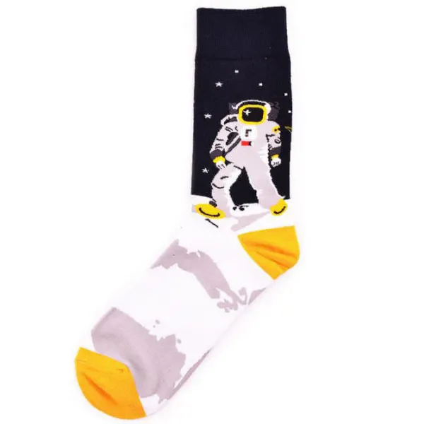 Socks*Boogzel Clothing Moon Walking Socks Blue/yellow