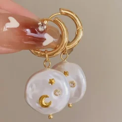 Earrings*Boogzel Clothing Moonlight Aura Earrings Gold
