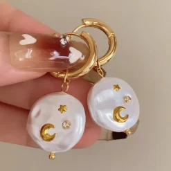 Earrings*Boogzel Clothing Moonlight Aura Earrings Gold