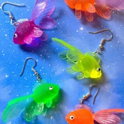 Earrings*Boogzel Clothing Multicolour Goldfish Earrings