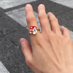 Anxiety Rings|Rings*Boogzel Clothing Mushroom Anxiety Ring