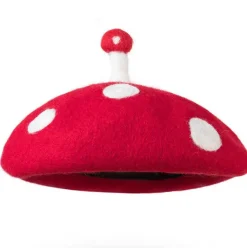 Hats*Boogzel Clothing Mushroom Beret Hat Red/white