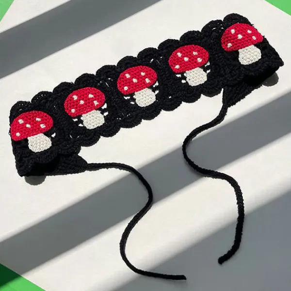 Other|Hats*Boogzel Clothing Mushroom Crochet Headband