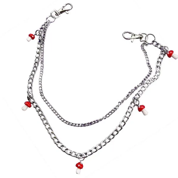 Other|Belts & Chains*Boogzel Clothing Mushroom Pant Chain Belt Silver