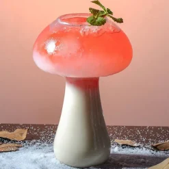 Flower Vases|Aesthetic Room Decor*Boogzel Clothing Mushroom Shaped Glass Vase