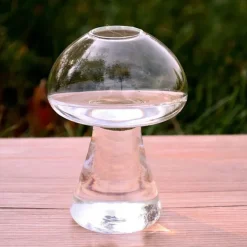 Flower Vases|Aesthetic Room Decor*Boogzel Clothing Mushroom Shaped Glass Vase
