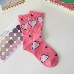 Socks*Boogzel Clothing Naturally Sweet Pink Aesthetic Socks