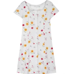 Dresses & Rompers*Boogzel Clothing Naturecore Aesthetic Floral Dress White