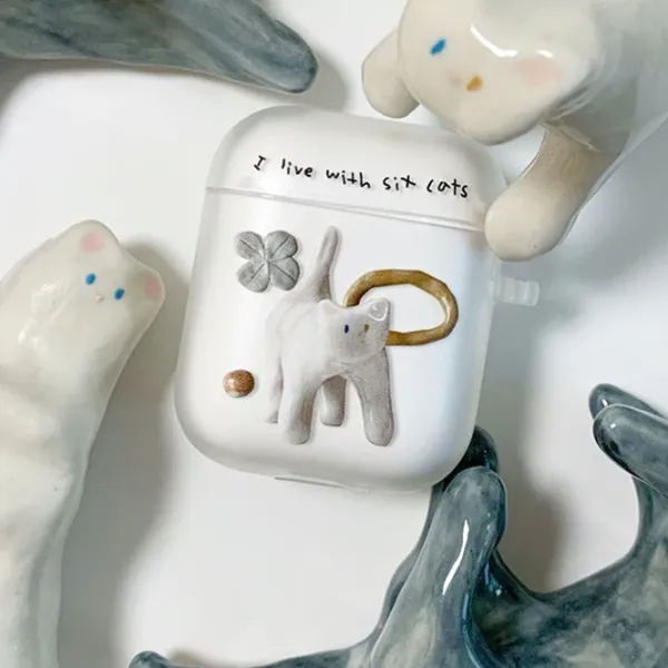 Iphone Cases*Boogzel Clothing Naughty Cat AirPods Case Transparent