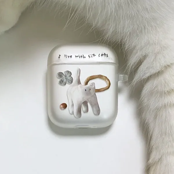 Iphone Cases*Boogzel Clothing Naughty Cat AirPods Case Transparent