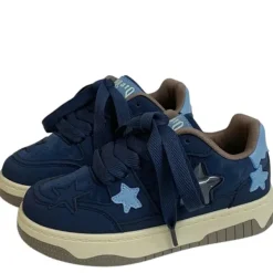 Aesthetic Sneakers*Boogzel Clothing Navy Star Aesthetic Sneakers Blue