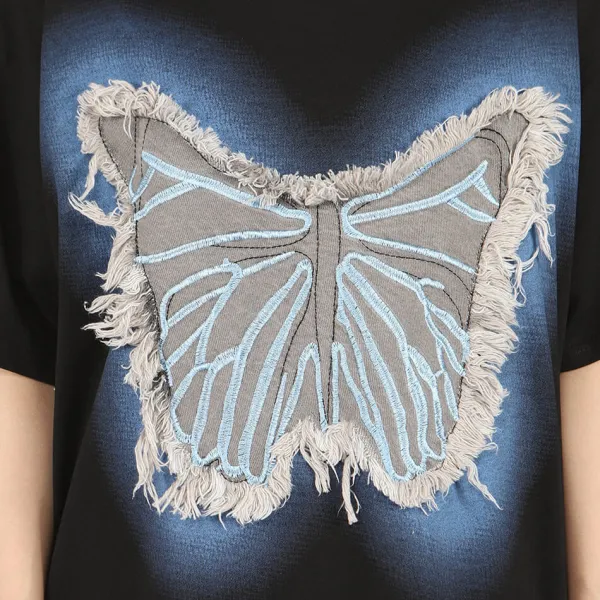 Aesthetic T-Shirts & Graphic Tees*Boogzel Clothing Neon Butterfly Oversized T-Shirt