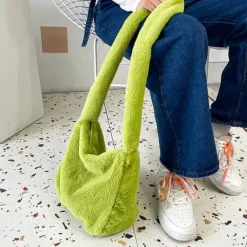 Bags & Purses*Boogzel Clothing Neon Fuzzy Bag