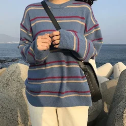 Striped Sweaters|Sweaters*Boogzel Clothing New Student Striped Sweater