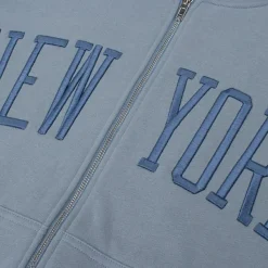 Hoodies*Boogzel Clothing New York Embroidery Hoodie Blue