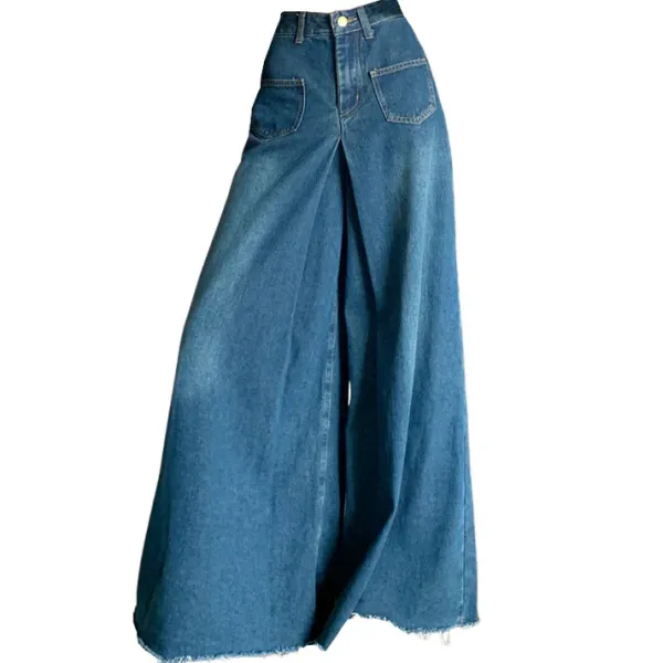 Jeans*Boogzel Clothing No Apologies Flare Jeans Blue