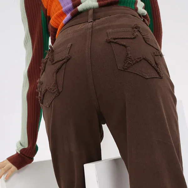 Jeans*Boogzel Clothing No Apologies Star Pocket Jeans