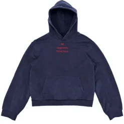 Hoodies*Boogzel Clothing No Inspiration Navy Hoodie NavyBlue